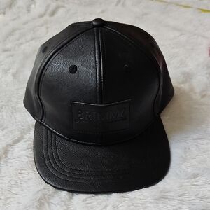 Black Leather Cap